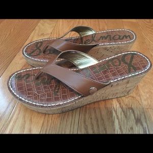 Women’s Sam Edelman Romy Cork Wedge Sandals 7.5